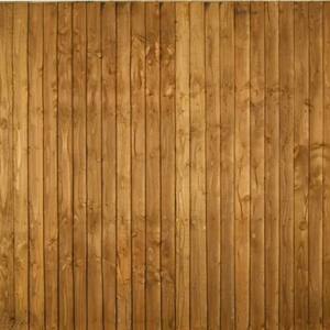 1.83 x 1.83m (6') Brown Treated Featheredge Fence Panel